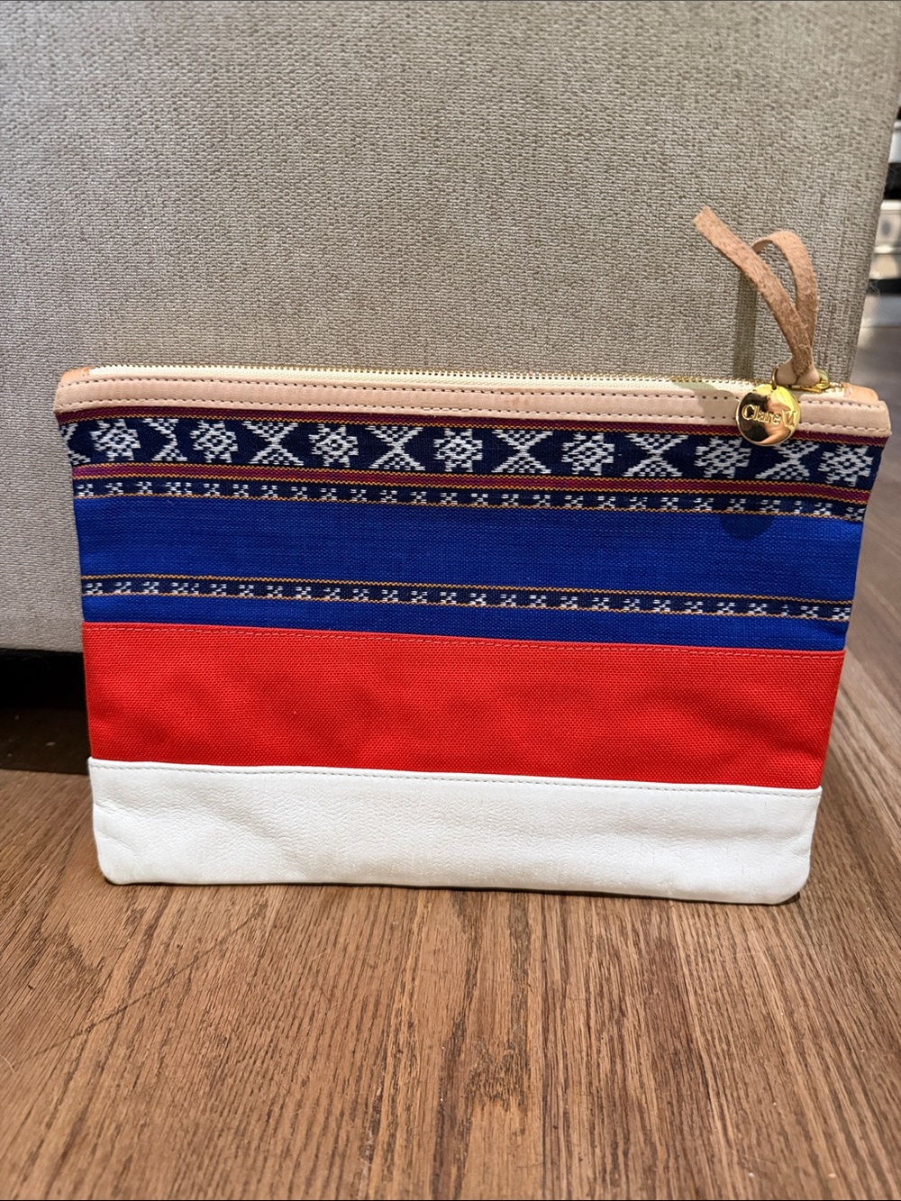 Clare V Textile  Foldover Clutch